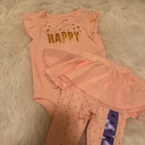 Cute pink set by Carters
